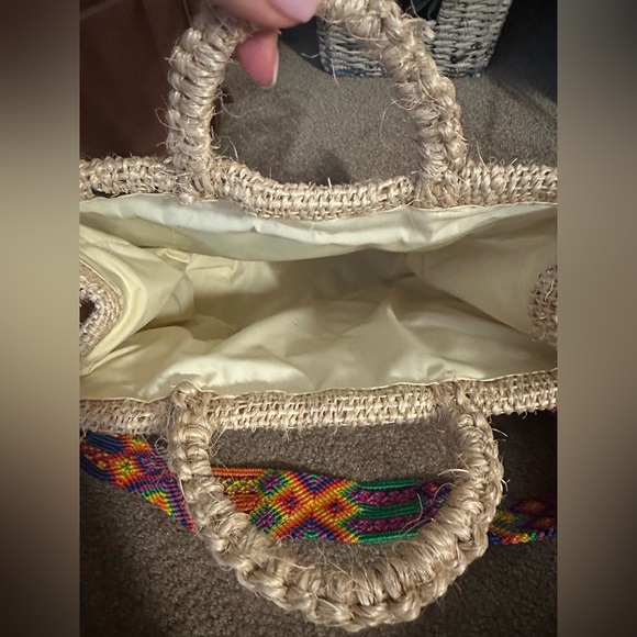 MEXICAN Handmade Straw Colorful Bag - Picture 3 of 7